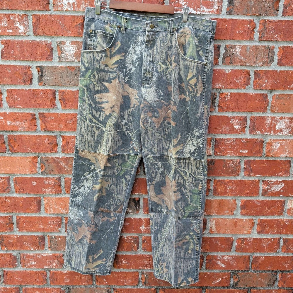 Wrangler Hero Camo Jeans Mens 36x30 Woodland Tree‎ Camouflage Straight Leg Pants